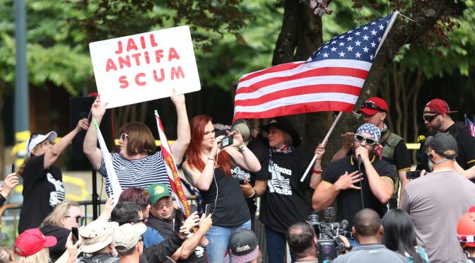 Survivors and Antifascists Confronting Misogynists, Proud Boys, and Patriot Prayer in Portland This Saturday